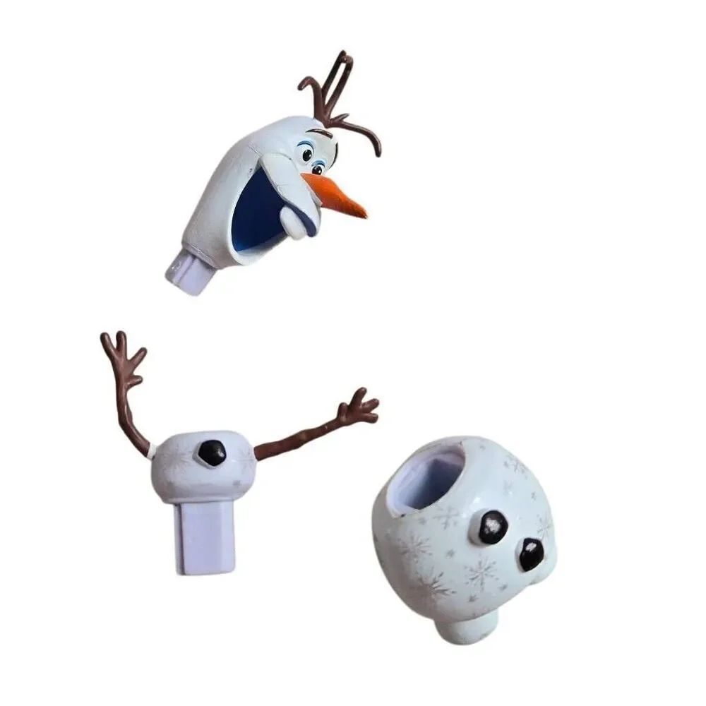 Disney Olaf Frozen Pull Apart Toy Snowflake Body PVC Figure Cake Topper